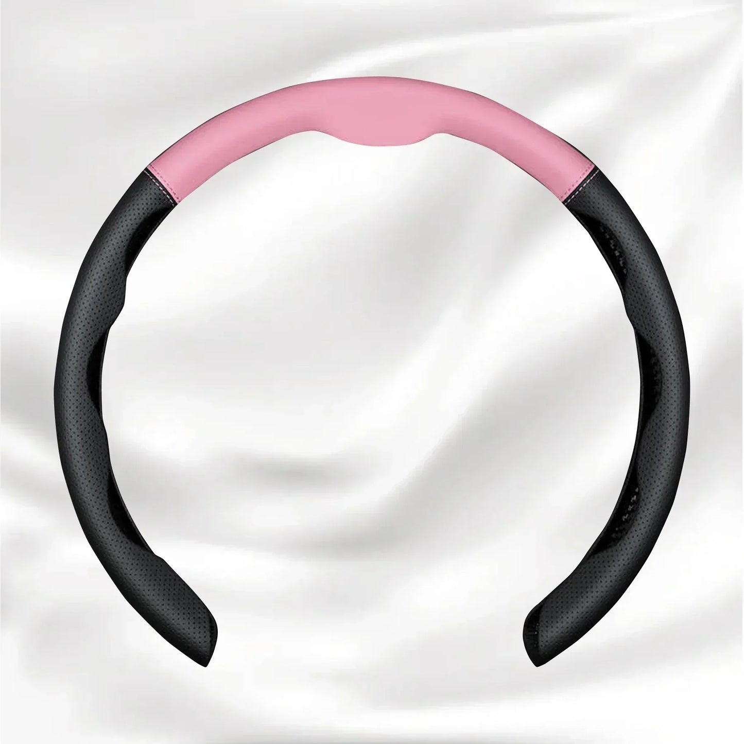 Nexi Customized Car Logo Breathable Ultra-thin 5D Leather & Carbon Car Steering Wheel Cover Universal Fit